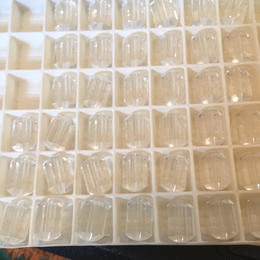 Gorg , clear Swarovski beads! Qty 45